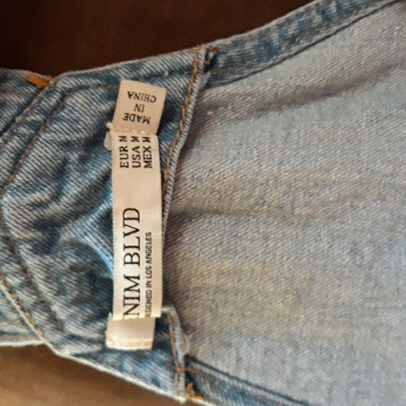 Denim Boulevard overalls denim shorts - Picture 7 of 7